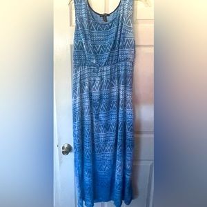 Long ombré dress.